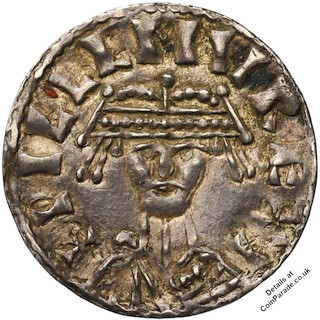 1066 Penny William I Bonnet Type Aegelric Obverse