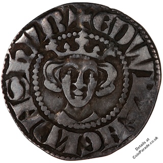 1280-1281 Penny Class III Bristol Mint Edward I Obverse
