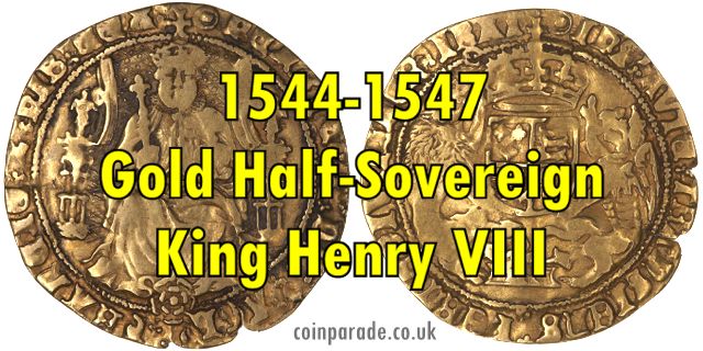 1544-1547 Gold Half-Sovereign