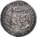 1554 Sixpence Philip and Mary Obverse