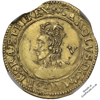 1644-45 Gold Crown Charles I Obverse 2706 RM