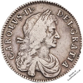 1671 Half-Crown Charles II Obverse