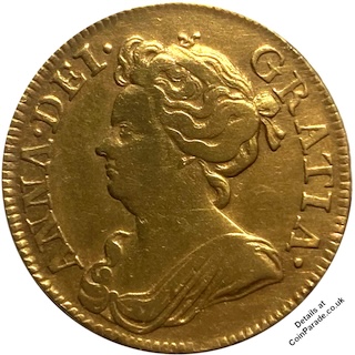 1714 Guinea Anne Obverse GRATIA