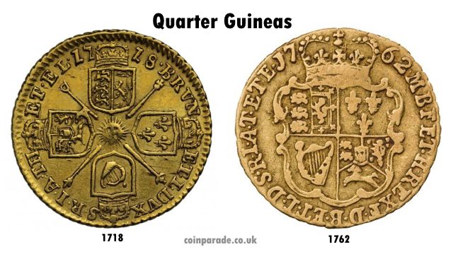 1718-1762 Quarter Guineas