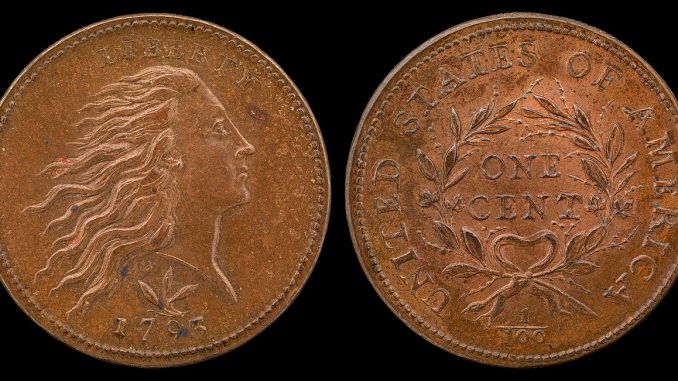1793 Flowing Hair Wreath Cent - National Museum of American History