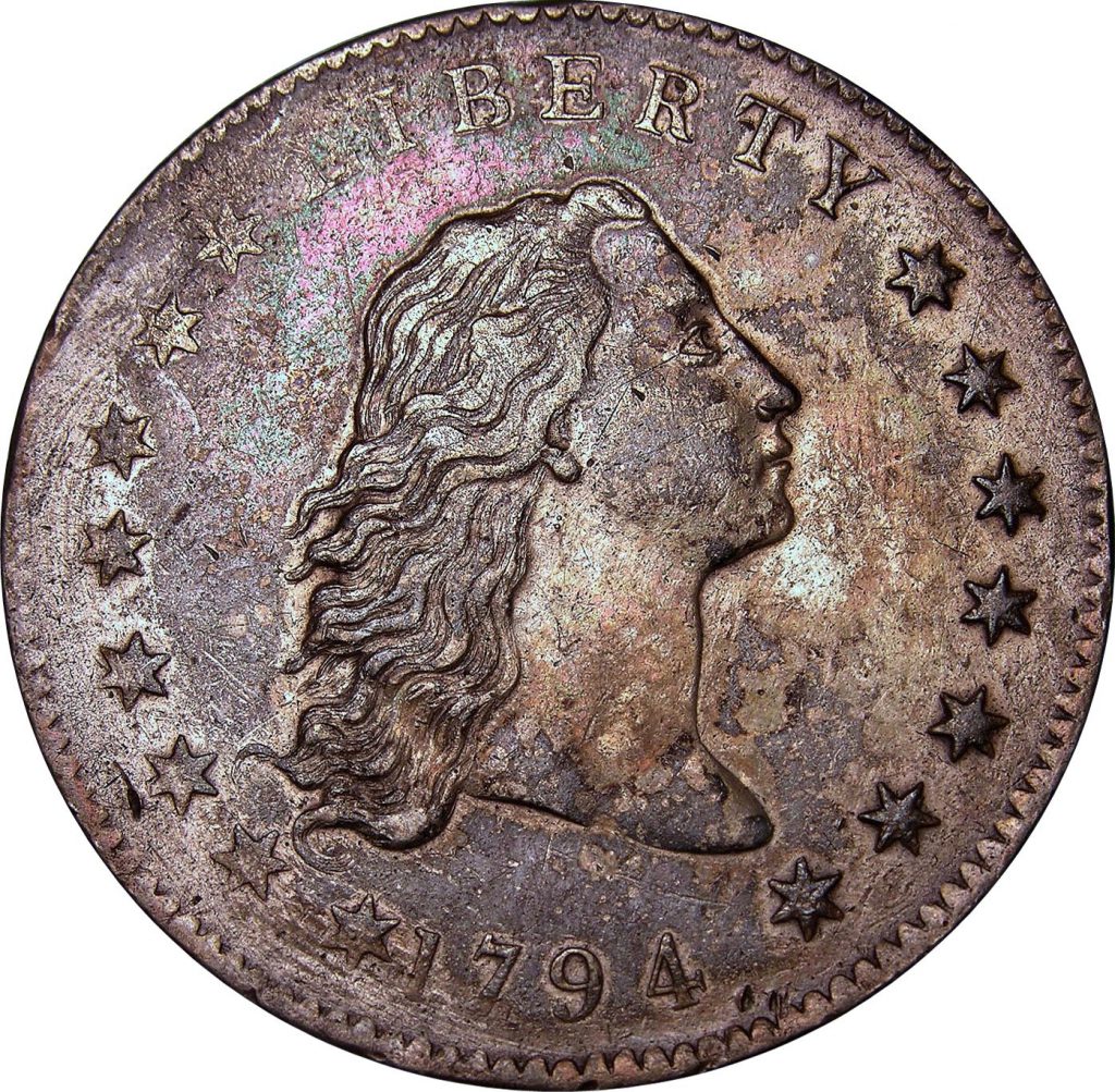 1794 Flowing Hair Dollar Obverse