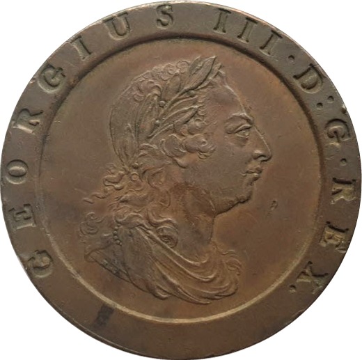 1797 Cartwheel Penny Obverse