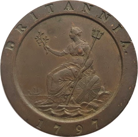 1797 Cartwheel Penny Reverse MJH