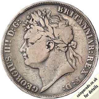 1821 Crown George IV Obverse