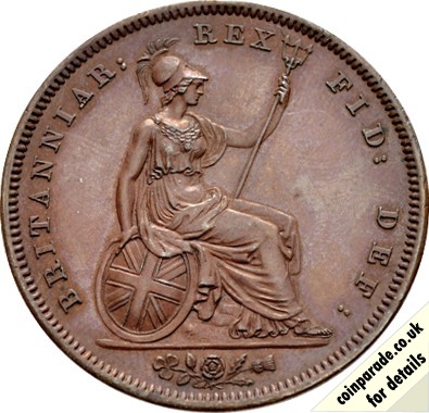 1826 Penny George IV Reverse