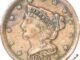 1853 Half Cent Braided Hair VF Obverse