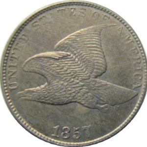 1857 Eagle Cent Obverse