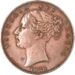 1858 Farthing Victoria Obverse