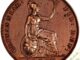 1860 Copper Farthing Victoria Proof Reverse