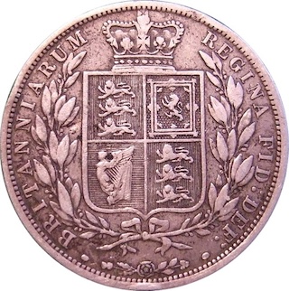 1885 Halfcrown Reverse