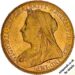 1900 Gold Sovereign Melbourne Obverse MV