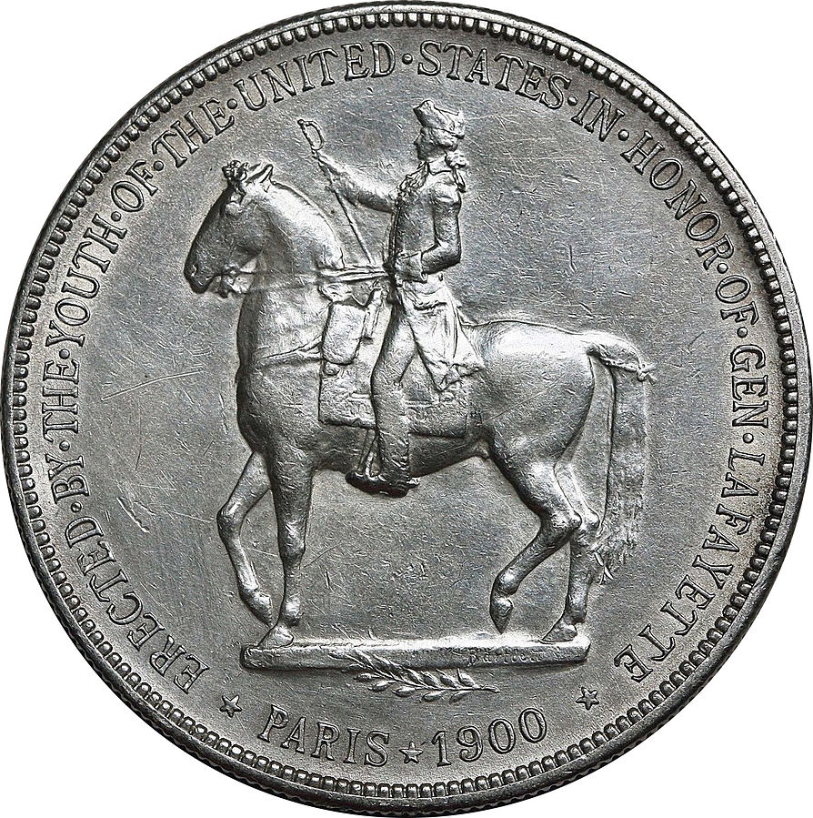 1900 Lafayette Silver Dollar Reverse