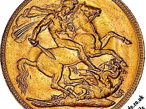 1908 Gold Sovereign Perth Reverse MV