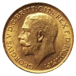 1915 Sovereign London Obverse