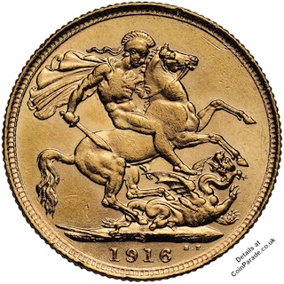 1916 Sovereign Sydney Reverse