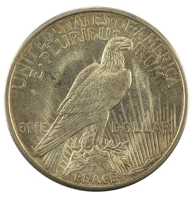 1921 Peace Dollar Reverse