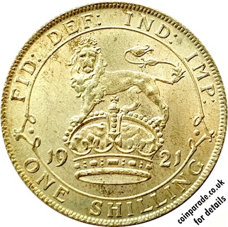 1921 Shilling Reverse