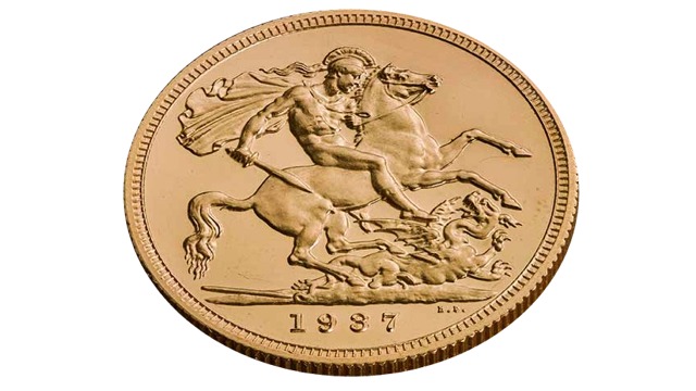 1937 Gold Sovereign Reverse RM