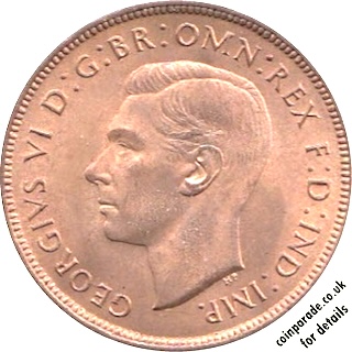 1937 Penny Obverse