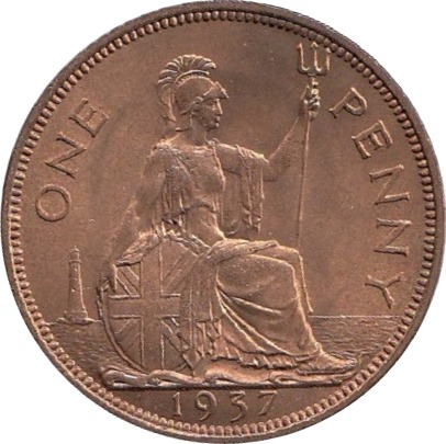 1937 Penny Reverse