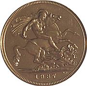 1937 Sovereign Proof Reverse