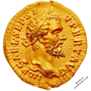 193AD Gold Aureus Septimius Severus Obverse CNG