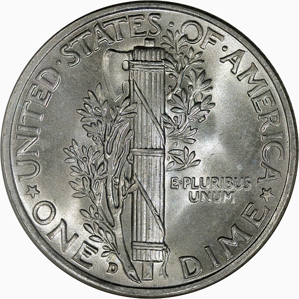 19421 d mercury dime