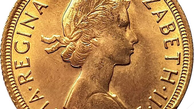 1968 Sovereign Obverse