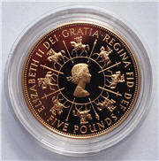 1993 Gold Proof 'Coronation' Crown Obverse