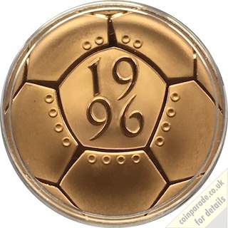 1996 Gold Two Pound Football Reverse