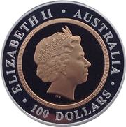 1999 Perth Mint Centenary Gold Proof Bi-metallic Sovereign (Obverse)