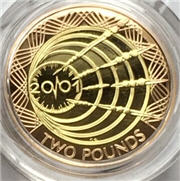 2001 Gold £2 (Marconi) Reverse. Image: M J Hughes Coins