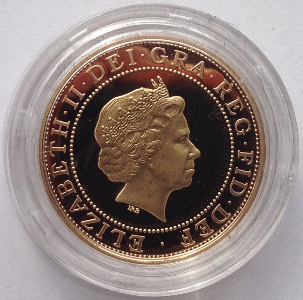 2005 Gold Proof Two Pounds Obverse