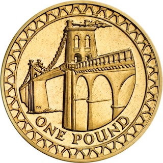 2005 One Pound Menai Bridge Reverse RM