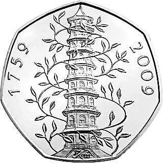 2009 50p Kew Gardens Reverse RM