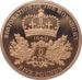 2010 Gold Proof Restoration of Monarchy Crown Reverse