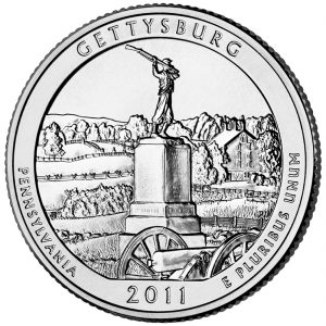 2011 Quarter Gettysburg Pennsylvania Reverse