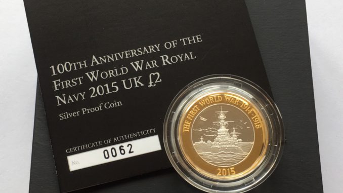 2015 Silver Two Pound Proof The Royal Navy Box