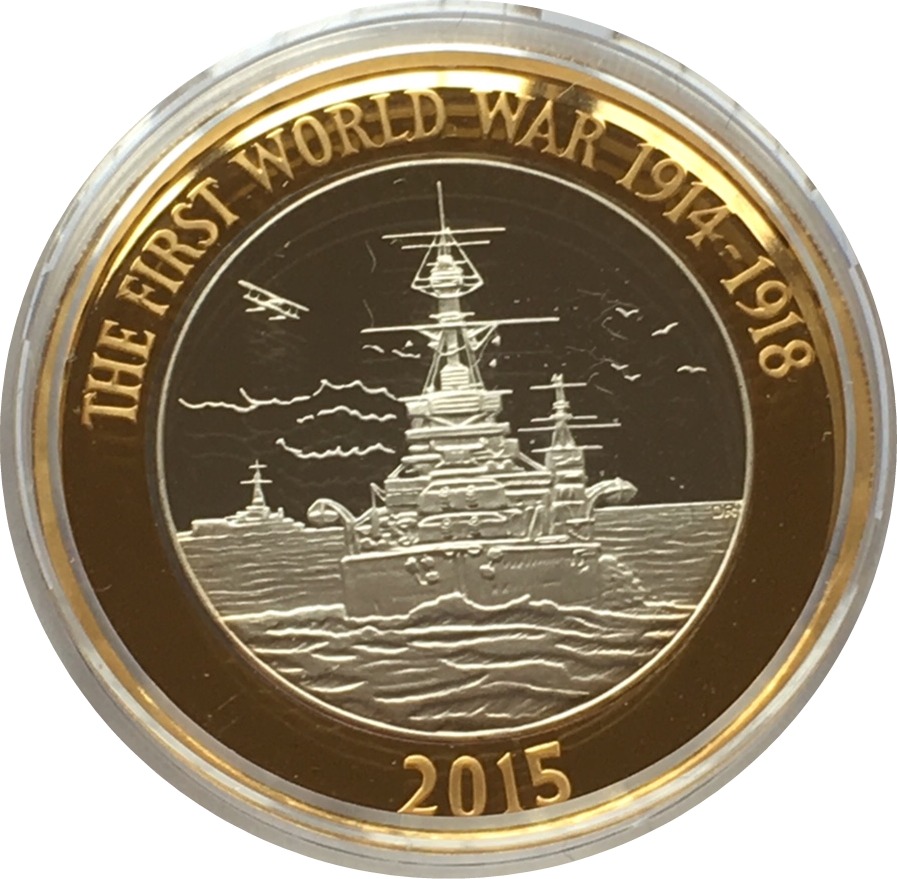 2015 Silver Two Pound Proof The Royal Navy Reverse
