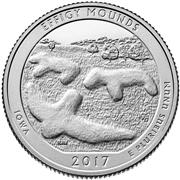 2017 Effigy Mounds National Monument Proof Quarter