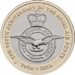 2018 Two Pound Coin RAF Centenary Badge Reverse