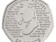 2019 50 Pence Coin Sherlock Holmes Reverse
