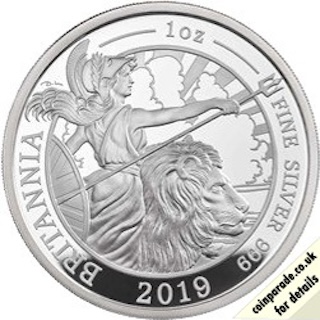 2019 Silver Britannia Proof Reverse