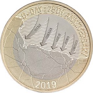 2019 Two Pound Coin D-Day UK Reverse