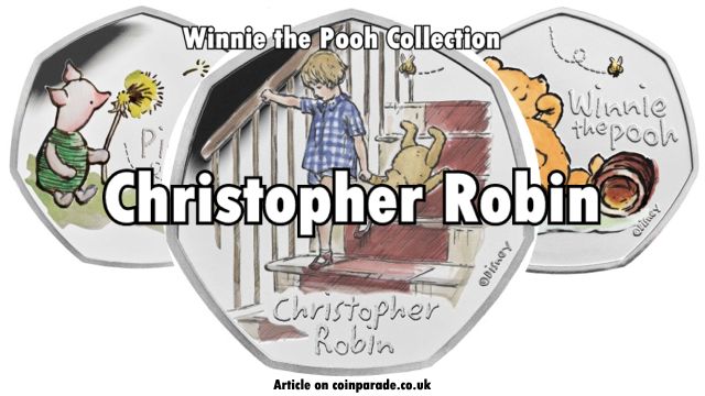 2020 Fifty Pence Christopher Robin Winnie the Pooh Collection